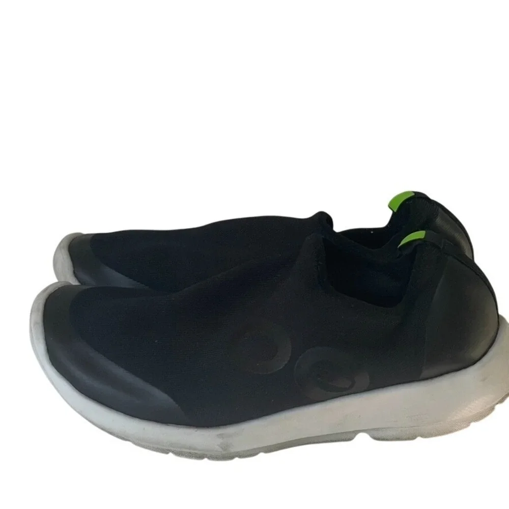 OOFOS‎ OOmg Sport Low Recovery Shoes Black White Women Size 9